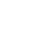 White outline icon of an ear with sound waves on a black background.