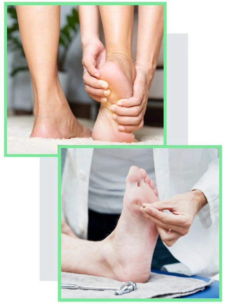 Foot pain and exam